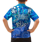 Adelaide Strikers Kid Hawaiian Shirt Graffiti Urban Aboriginal Dot Abstract Design