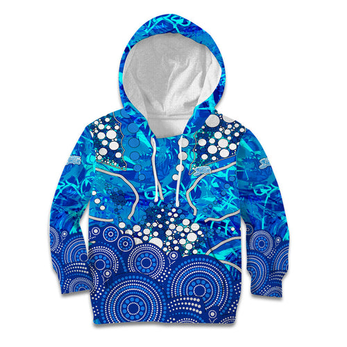 Adelaide Strikers Kid Hoodie Graffiti Urban Aboriginal Dot Abstract Design