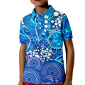 Adelaide Strikers Kid Polo Shirt Graffiti Urban Aboriginal Dot Abstract Design