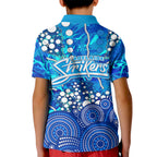 Adelaide Strikers Kid Polo Shirt Graffiti Urban Aboriginal Dot Abstract Design