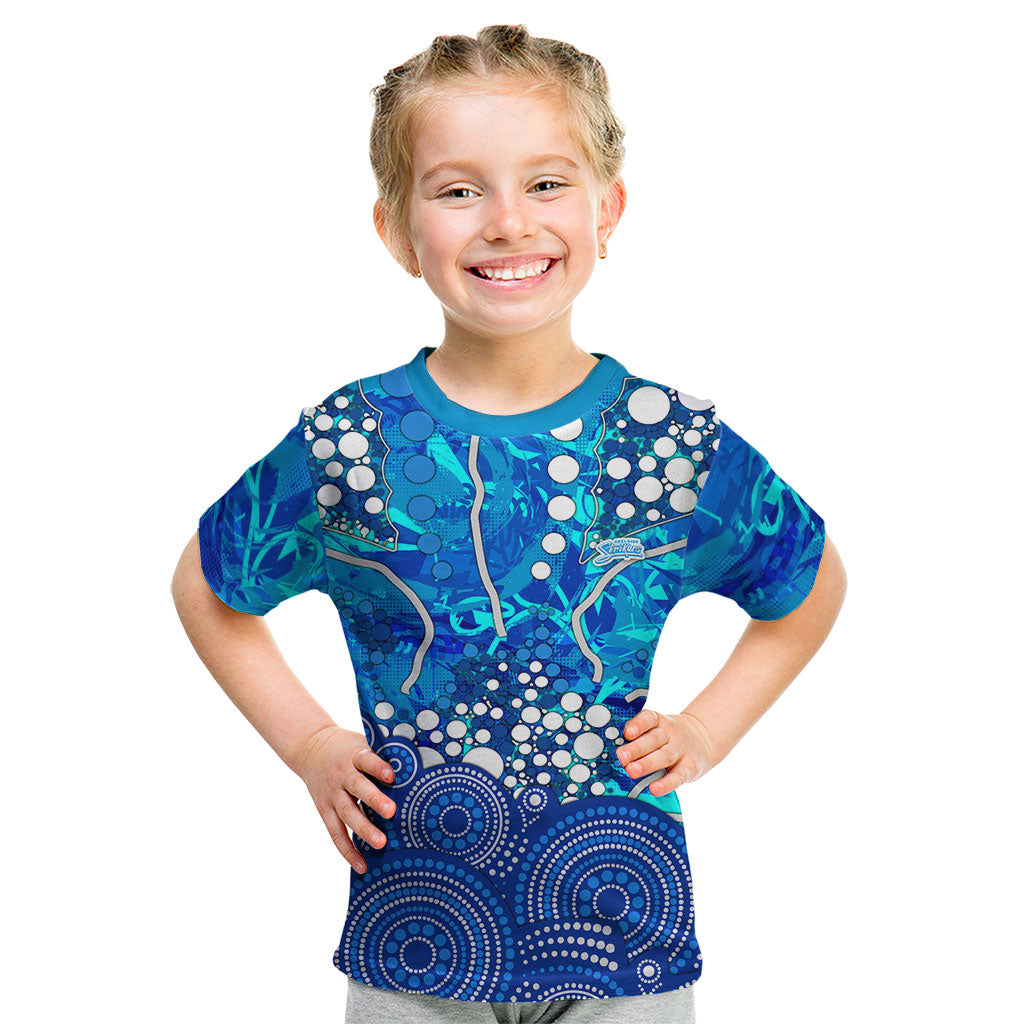 Adelaide Strikers Kid T Shirt Graffiti Urban Aboriginal Dot Abstract Design