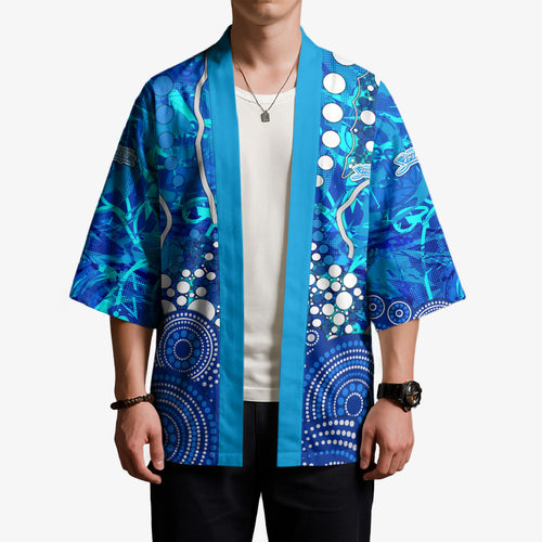 Adelaide Strikers Kimono Graffiti Urban Aboriginal Dot Abstract Design