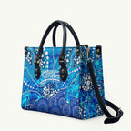Adelaide Strikers Leather Bag Graffiti Urban Aboriginal Dot Abstract Design