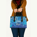 Adelaide Strikers Leather Bag Graffiti Urban Aboriginal Dot Abstract Design