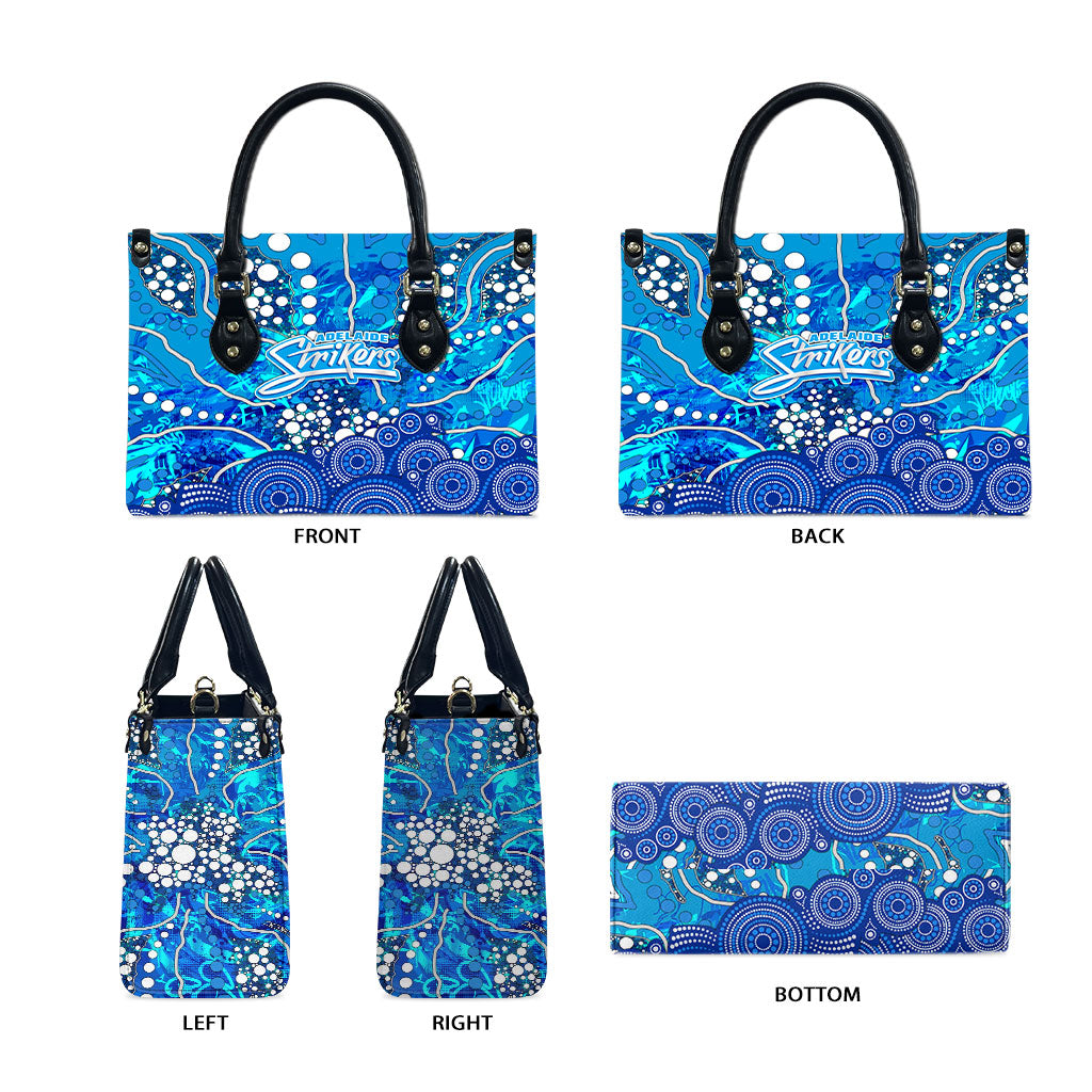 Adelaide Strikers Leather Bag Graffiti Urban Aboriginal Dot Abstract Design