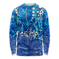 Adelaide Strikers Long Sleeve Shirt Graffiti Urban Aboriginal Dot Abstract Design