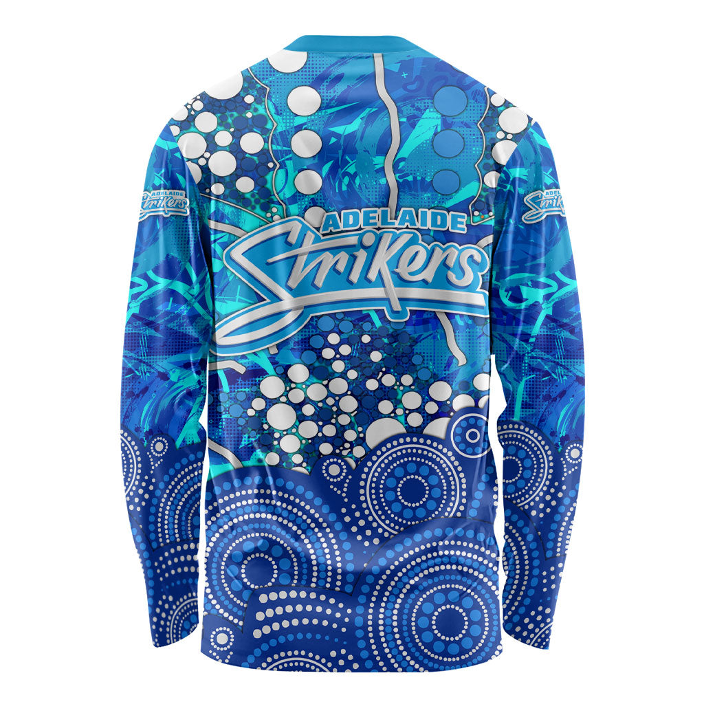 Adelaide Strikers Long Sleeve Shirt Graffiti Urban Aboriginal Dot Abstract Design