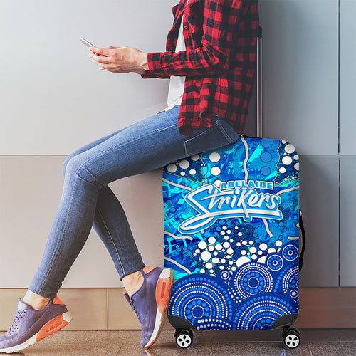 Adelaide Strikers Luggage Cover Graffiti Urban Aboriginal Dot Abstract Design