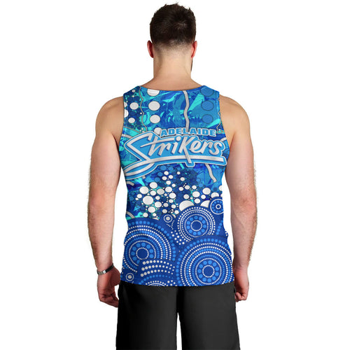 Adelaide Strikers Men Tank Top Graffiti Urban Aboriginal Dot Abstract Design