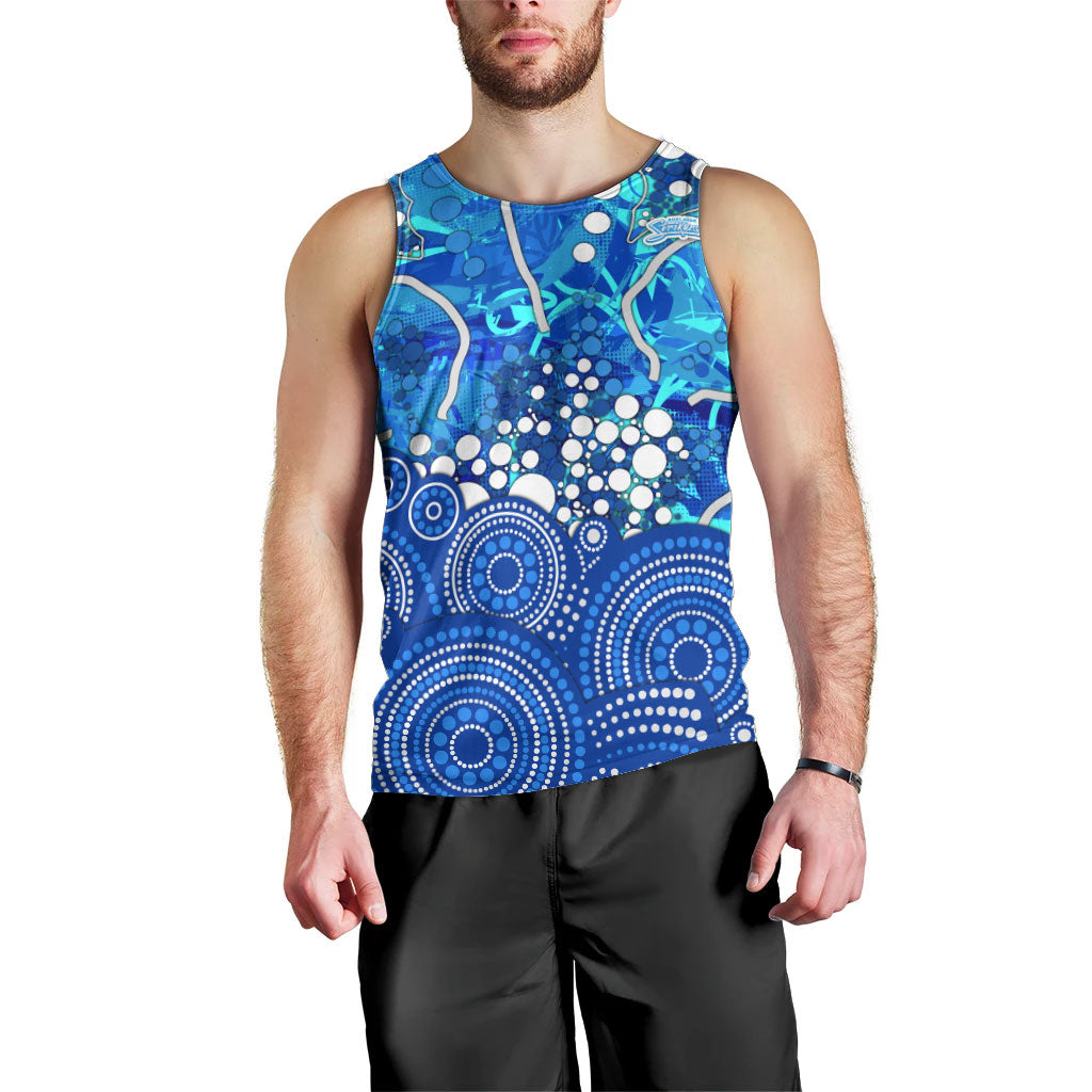 Adelaide Strikers Men Tank Top Graffiti Urban Aboriginal Dot Abstract Design