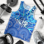 Adelaide Strikers Men Tank Top Graffiti Urban Aboriginal Dot Abstract Design
