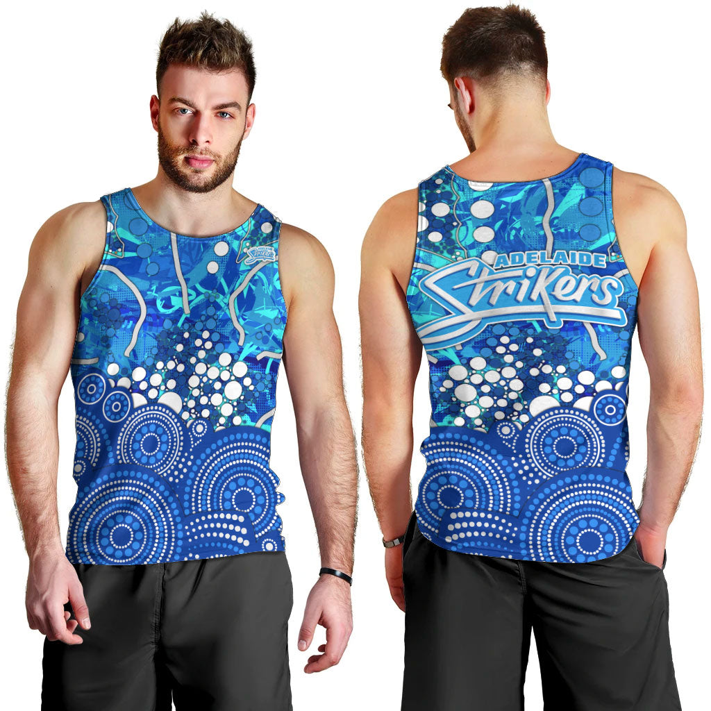 Adelaide Strikers Men Tank Top Graffiti Urban Aboriginal Dot Abstract Design