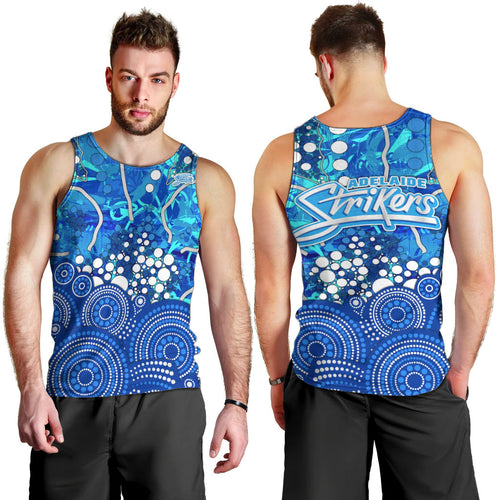 Adelaide Strikers Men Tank Top Graffiti Urban Aboriginal Dot Abstract Design