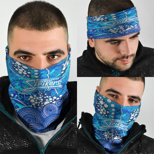 Adelaide Strikers Neck Gaiter Graffiti Urban Aboriginal Dot Abstract Design
