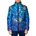 Adelaide Strikers Padded Jacket Graffiti Urban Aboriginal Dot Abstract Design