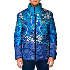 Adelaide Strikers Padded Jacket Graffiti Urban Aboriginal Dot Abstract Design