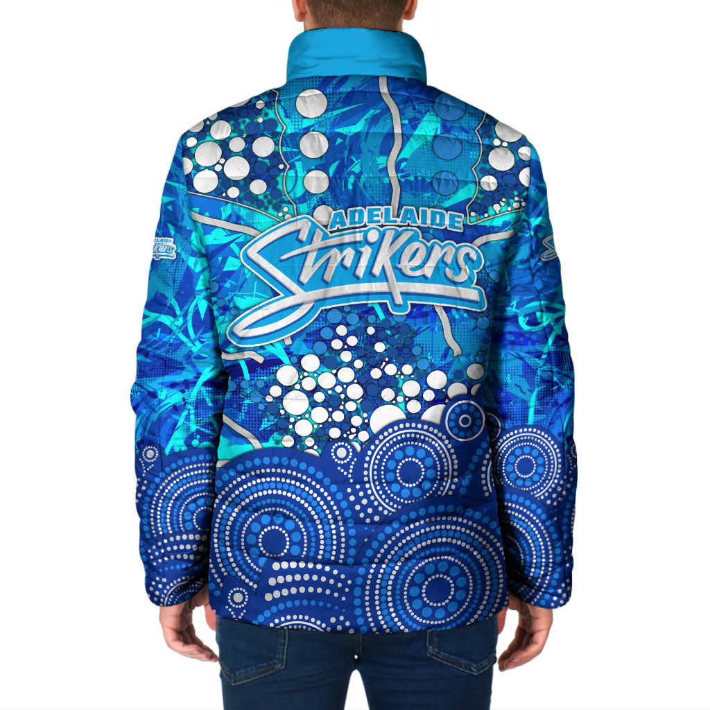 Adelaide Strikers Padded Jacket Graffiti Urban Aboriginal Dot Abstract Design