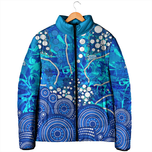 Adelaide Strikers Padded Jacket Graffiti Urban Aboriginal Dot Abstract Design