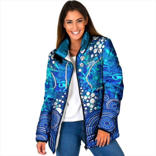 Adelaide Strikers Padded Jacket Graffiti Urban Aboriginal Dot Abstract Design