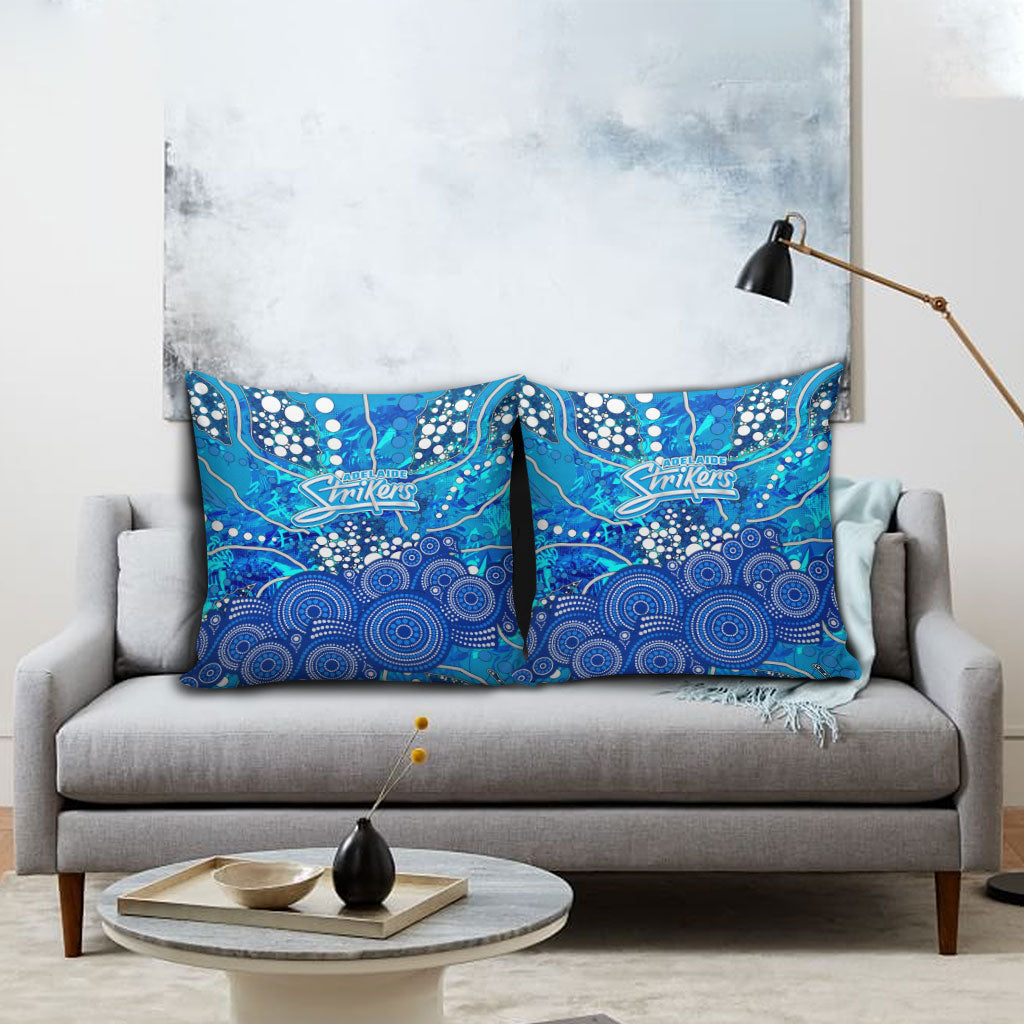 Adelaide Strikers Pillow Cover Graffiti Urban Aboriginal Dot Abstract Design