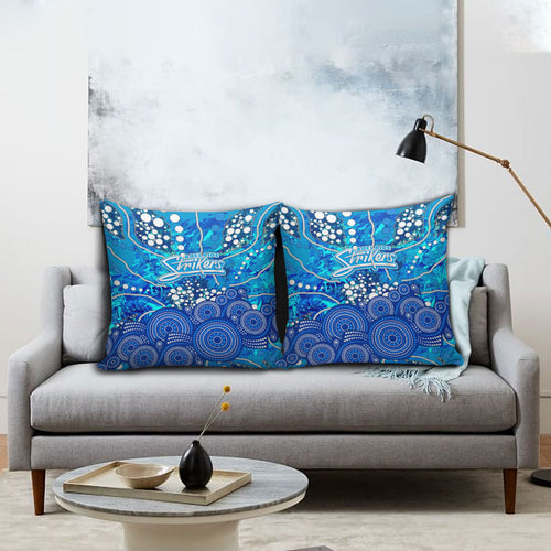 Adelaide Strikers Pillow Cover Graffiti Urban Aboriginal Dot Abstract Design