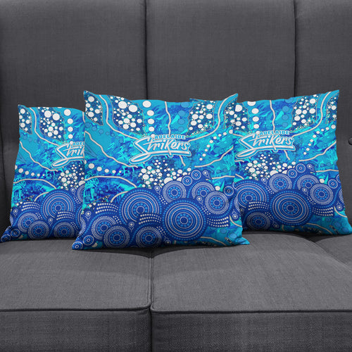 Adelaide Strikers Pillow Cover Graffiti Urban Aboriginal Dot Abstract Design