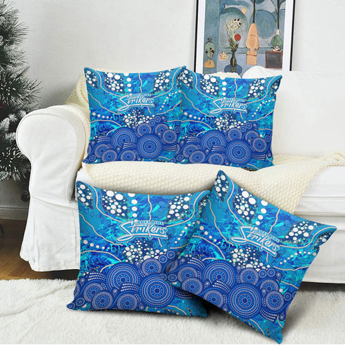 Adelaide Strikers Pillow Cover Graffiti Urban Aboriginal Dot Abstract Design