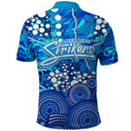 Adelaide Strikers Polo Shirt Graffiti Urban Aboriginal Dot Abstract Design