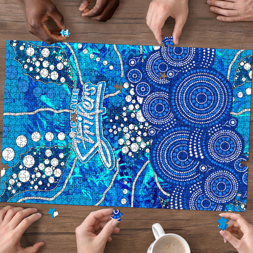 Adelaide Strikers Puzzle Graffiti Urban Aboriginal Dot Abstract Design