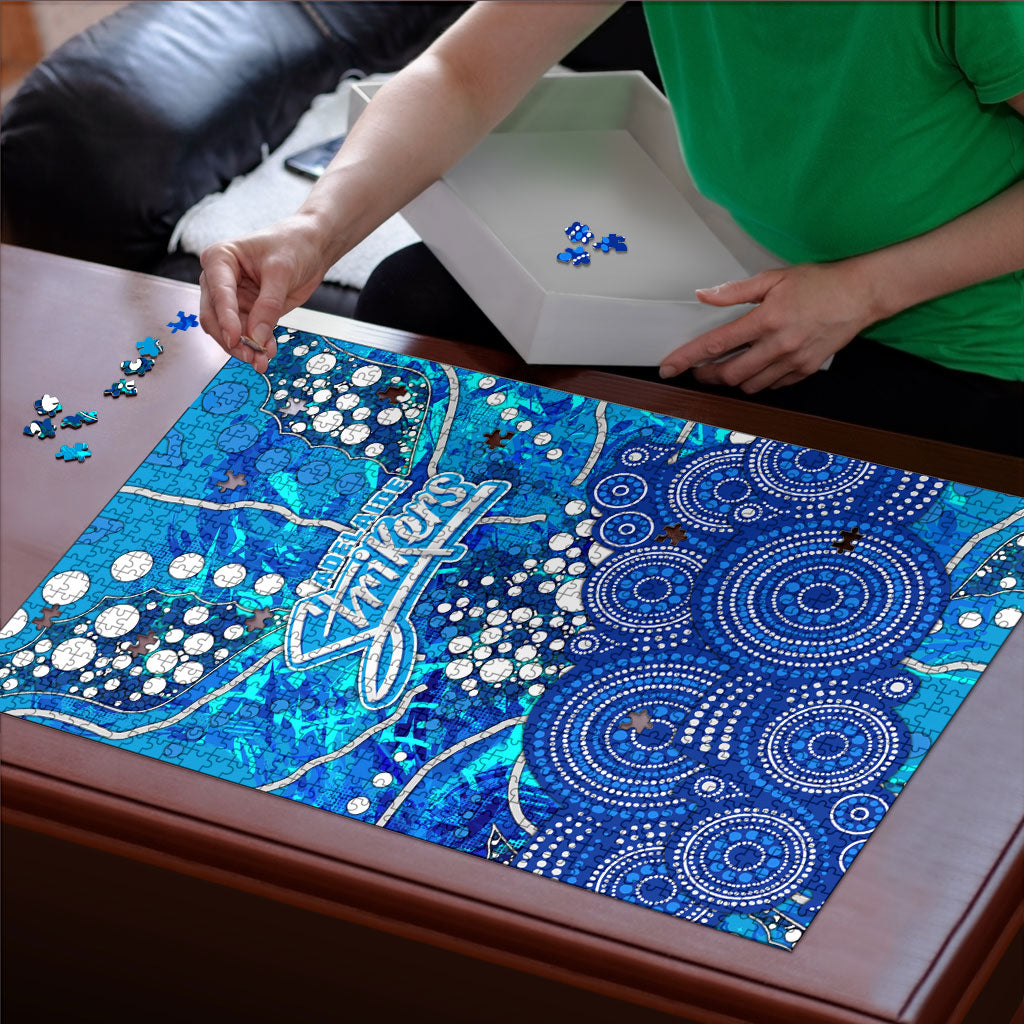 Adelaide Strikers Puzzle Graffiti Urban Aboriginal Dot Abstract Design