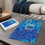 Adelaide Strikers Puzzle Graffiti Urban Aboriginal Dot Abstract Design