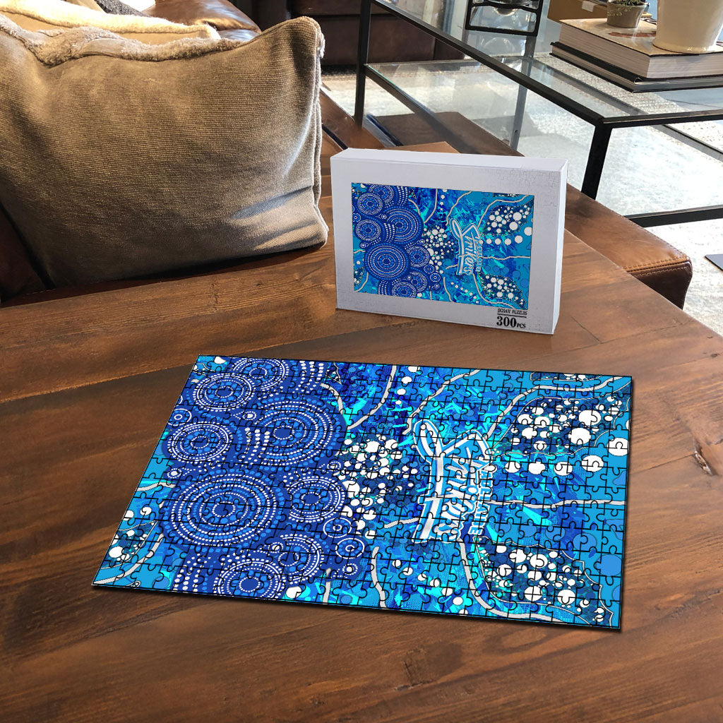 Adelaide Strikers Puzzle Graffiti Urban Aboriginal Dot Abstract Design