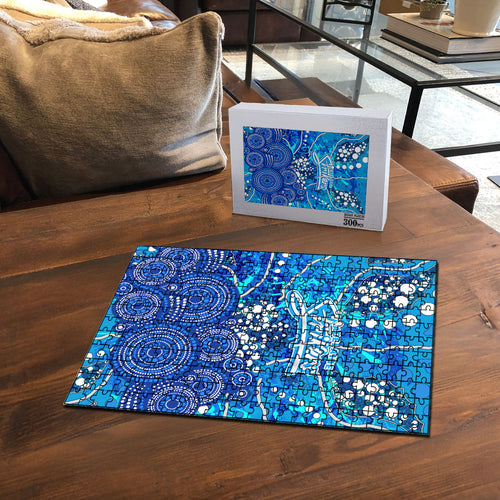 Adelaide Strikers Puzzle Graffiti Urban Aboriginal Dot Abstract Design