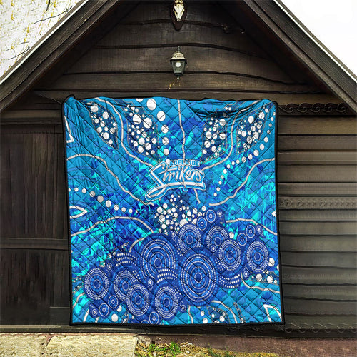 Adelaide Strikers Quilt Graffiti Urban Aboriginal Dot Abstract Design