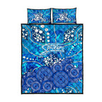 Adelaide Strikers Quilt Bed Set Graffiti Urban Aboriginal Dot Abstract Design