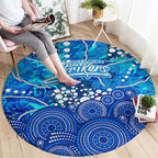 Adelaide Strikers Round Carpet Graffiti Urban Aboriginal Dot Abstract Design
