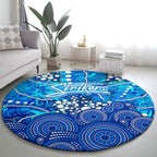 Adelaide Strikers Round Carpet Graffiti Urban Aboriginal Dot Abstract Design