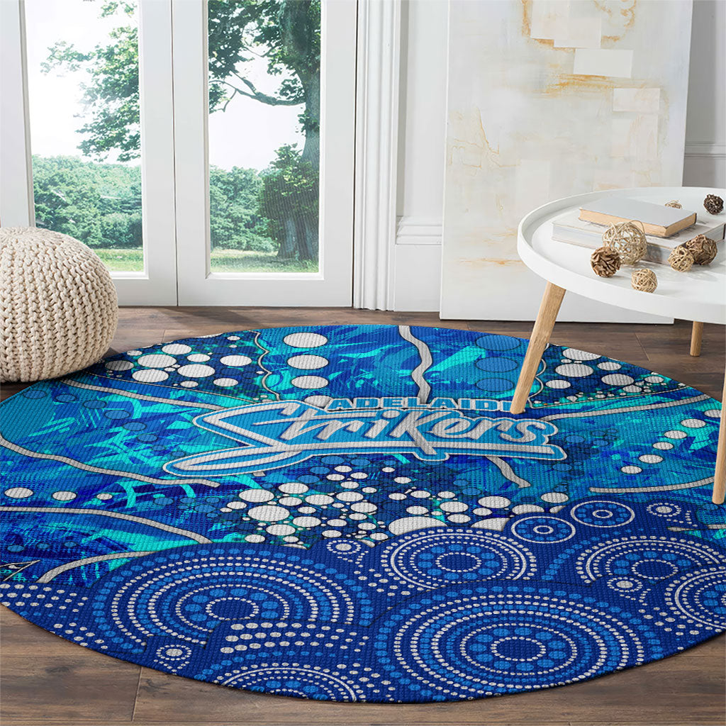 Adelaide Strikers Round Carpet Graffiti Urban Aboriginal Dot Abstract Design