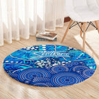 Adelaide Strikers Round Carpet Graffiti Urban Aboriginal Dot Abstract Design