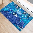 Adelaide Strikers Rubber Doormat Graffiti Urban Aboriginal Dot Abstract Design