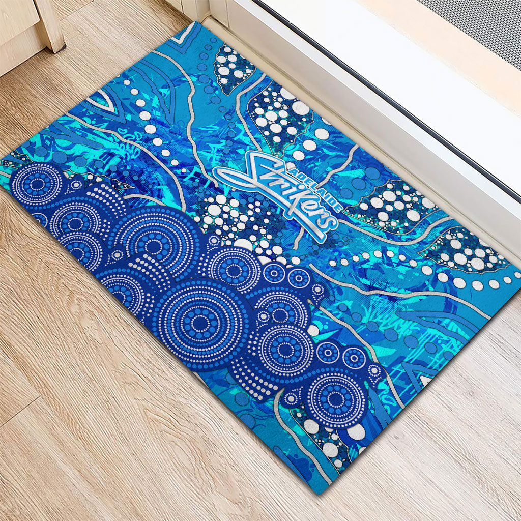 Adelaide Strikers Rubber Doormat Graffiti Urban Aboriginal Dot Abstract Design