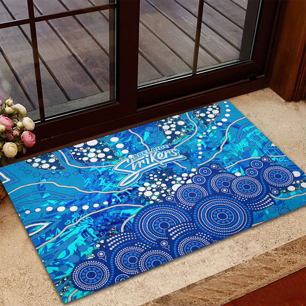 Adelaide Strikers Rubber Doormat Graffiti Urban Aboriginal Dot Abstract Design