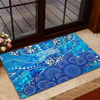 Adelaide Strikers Rubber Doormat Graffiti Urban Aboriginal Dot Abstract Design