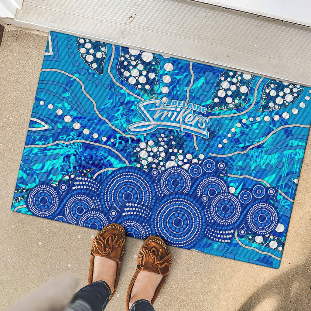 Adelaide Strikers Rubber Doormat Graffiti Urban Aboriginal Dot Abstract Design