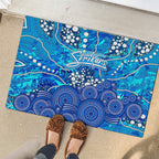 Adelaide Strikers Rubber Doormat Graffiti Urban Aboriginal Dot Abstract Design