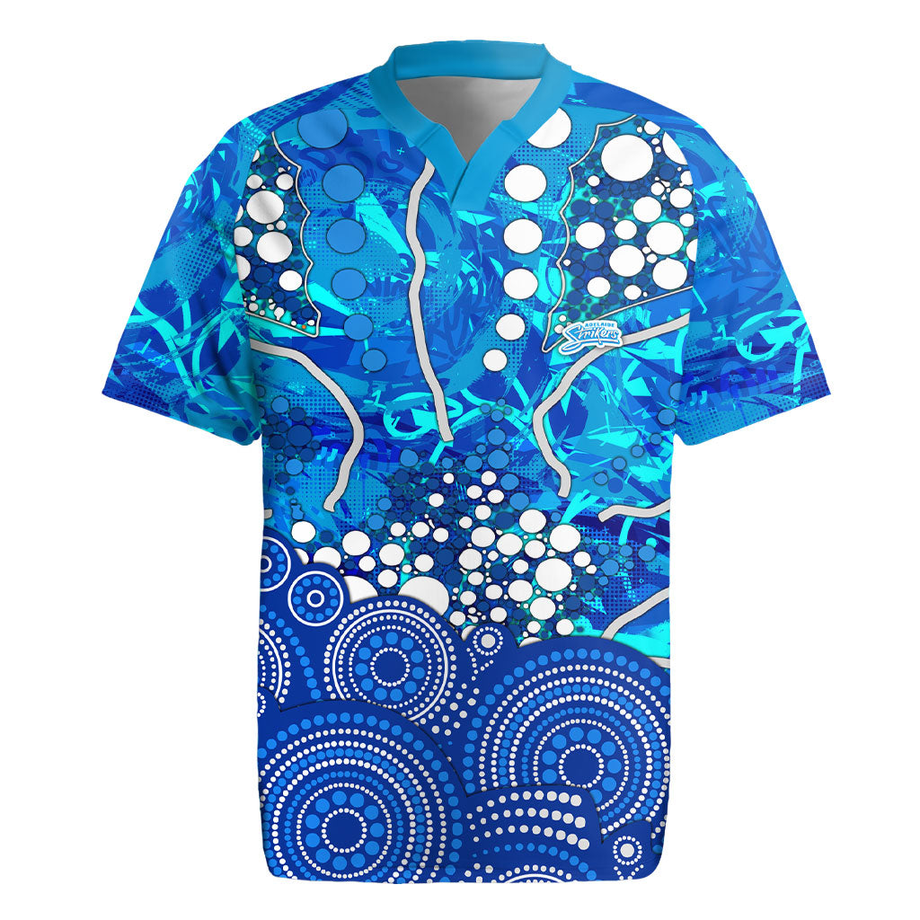 Adelaide Strikers Rugby Jersey Graffiti Urban Aboriginal Dot Abstract Design