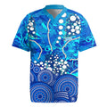 Adelaide Strikers Rugby Jersey Graffiti Urban Aboriginal Dot Abstract Design