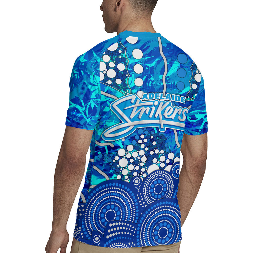 Adelaide Strikers Rugby Jersey Graffiti Urban Aboriginal Dot Abstract Design