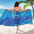 Adelaide Strikers Sarong Graffiti Urban Aboriginal Dot Abstract Design