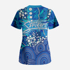 Adelaide Strikers Scrub Top Graffiti Urban Aboriginal Dot Abstract Design